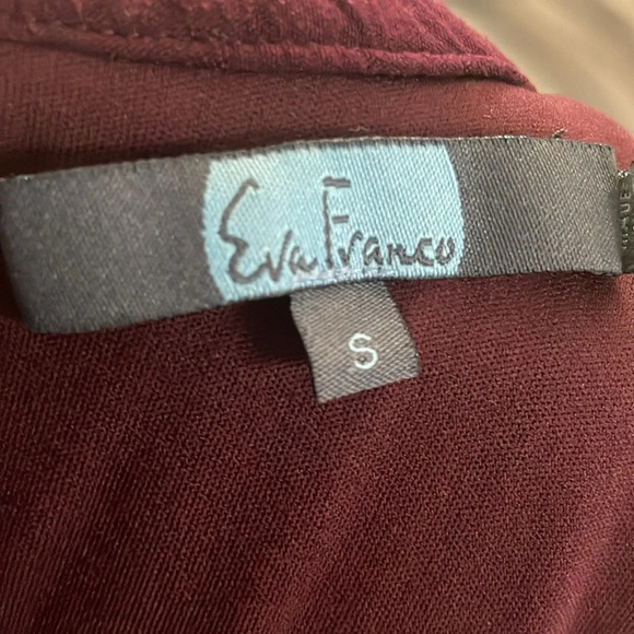 Eva Franco Charley Mock Neck Jumpsuit Maroon Burgundy Anthropologie Small - Picture 8 of 9